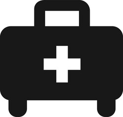 Simple Icon of a Medical First-Aid Kit
