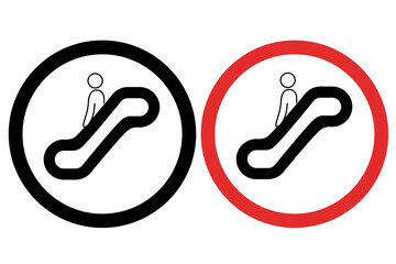 Escalator Moving Down Icons