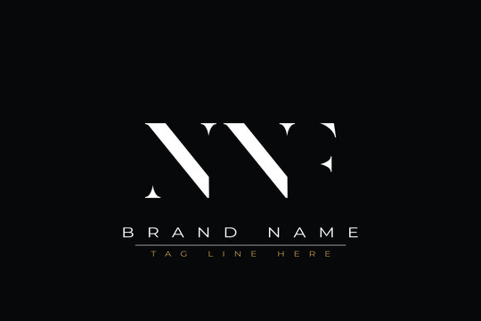 NNF abstract letter logo design. This logo is designed by three abstract letters