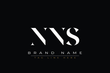 NNS abstract letter logo design. This logo is designed by three abstract letters © Mahamud