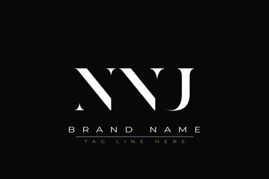 NNU abstract letter logo design. This logo is designed by three abstract letters