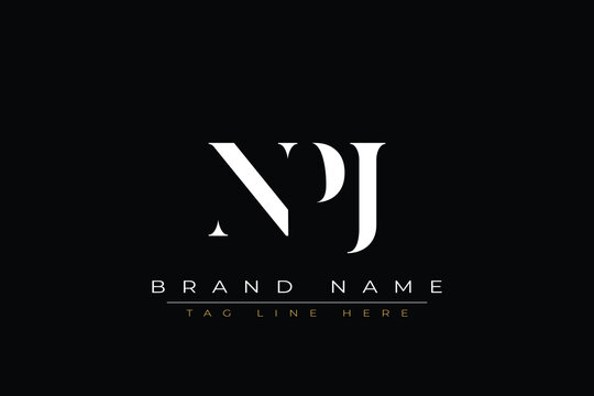 NPJ abstract letter logo design. This logo is designed by three abstract letters
