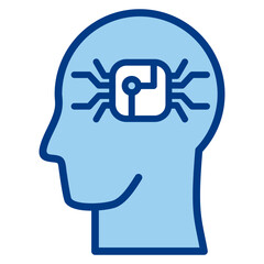 Artificial Intelligence Icon Single Vector Collection 