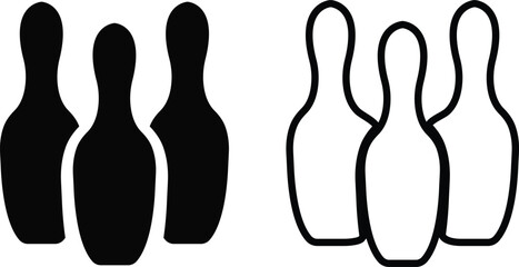 sports icon in flat, line trendy style set. isolated on transparent background