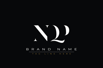 NQP abstract letter logo design. This logo is designed by three abstract letters