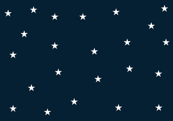 Fondo nocturno con estrellas blancas