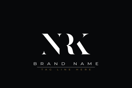 NRK abstract letter logo design. This logo is designed by three abstract letters