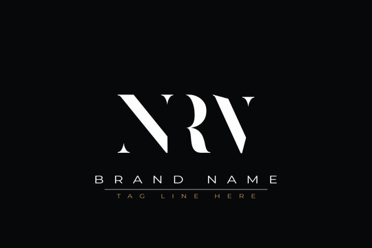 NRN abstract letter logo design. This logo is designed by three abstract letters