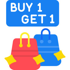 Buy one get one free Icon