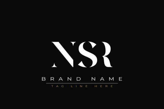 NSR abstract letter logo design. This logo is designed by three abstract letters