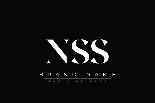 NSS abstract letter logo design. This logo is designed by three abstract letters