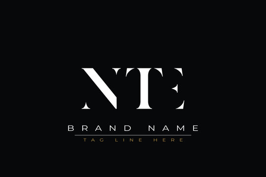 NTE abstract letter logo design. This logo is designed by three abstract letters
