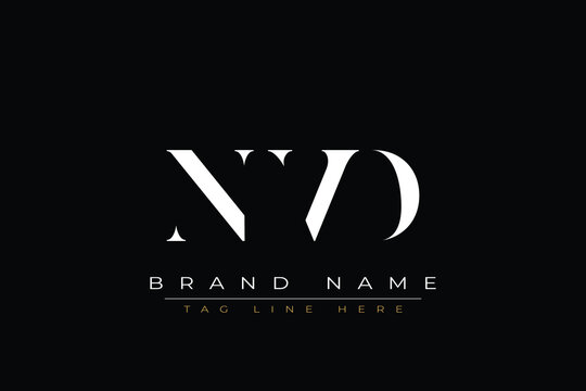 NVD abstract letter logo design. This logo is designed by three abstract letters