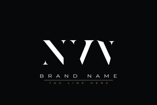 NVN abstract letter logo design. This logo is designed by three abstract letters