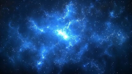 Fototapeta premium A celestial scene depicting space with many bright stars and gas