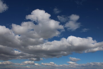gorgeous cloud view in blue sky