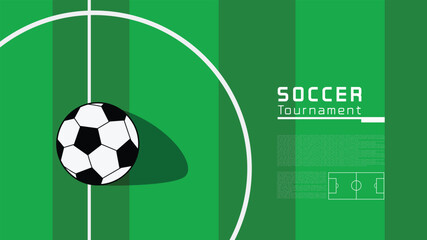 Obraz premium soccer football field