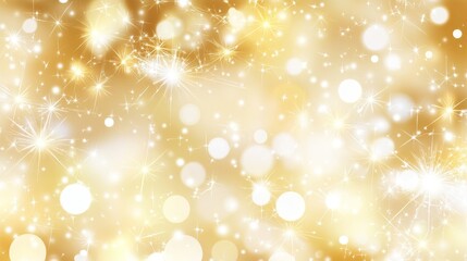 A sparkly gold background with a blurry, magical look.
