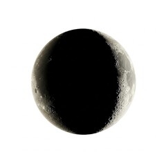 moon isolated on white background