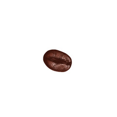 Watercolor illustration of a single coffee bean. A minimalist and elegant element perfect for logos, coffee packaging, patterns, and stickers.