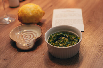 making sauce for red fish