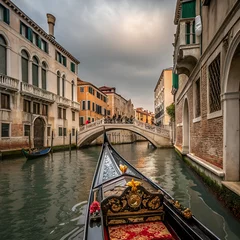 Fototapete Rund gondola in venice © Rimsha