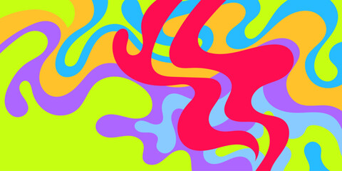 Neon Chaos Vibrant Abstract Energy Background