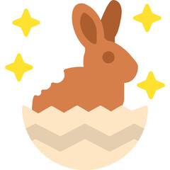 Chocolate bunny Icon