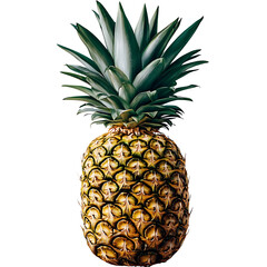 Fototapeta premium Fruit, Pineapple, Art, Printable Image, with White Background, for Stickers, T-Shirt Printing, Cap, Mug, Flip Flops, Mousepad