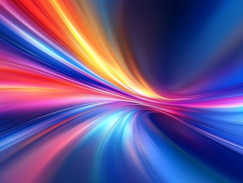 Abstract dynamic color streaks with vibrant and energetic hues