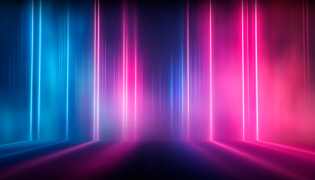 Abstract neon futuristic bright background.