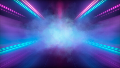 Abstract neon futuristic bright background.