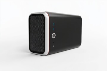 Obraz premium 3D Mini PC Isolated and White Background