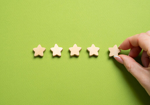 Five star rating. Customer satisfaction. Excellence, positive feedback. Top quality, exceptional service, outstanding performance.