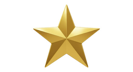 Isolated Golden Star