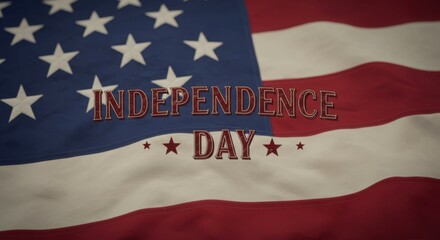 Fototapeta premium A festive American flag design with 