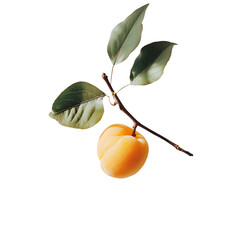 Obraz premium Apricot Fruit Branch Stock Photo
