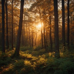 Fototapeta premium autumn in the forest