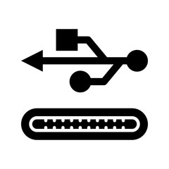 usb icon flat vecktor trendy popular simple