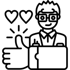 Like Icon Vector Element