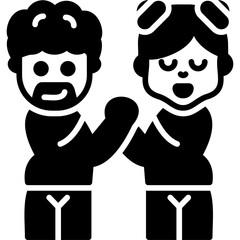 Meet Icon Vector Element