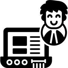 Video Call Icon Vector Element
