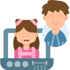 Video Call Icon Vector Element