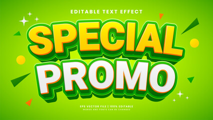 Special sale promo 3d editable text effect