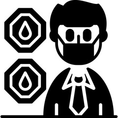 Blood Test Icon Vector Element