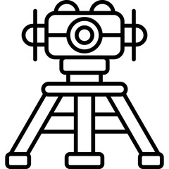 Tripod Icon Vector Element