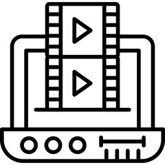 Obraz premium Screen Icon Vector Element