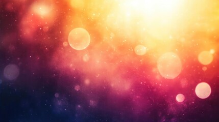 Warm Colorful Bokeh Lights Abstract Background