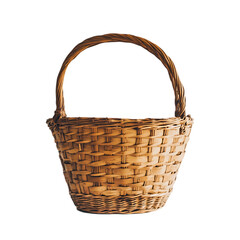 Vintage Woven Basket Stock Photo