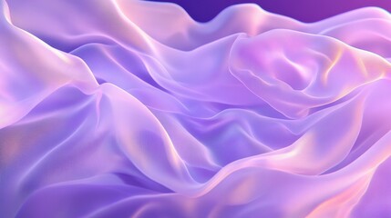 Obraz premium Ethereal Waves of Translucent Silk in Soft Purple Hues